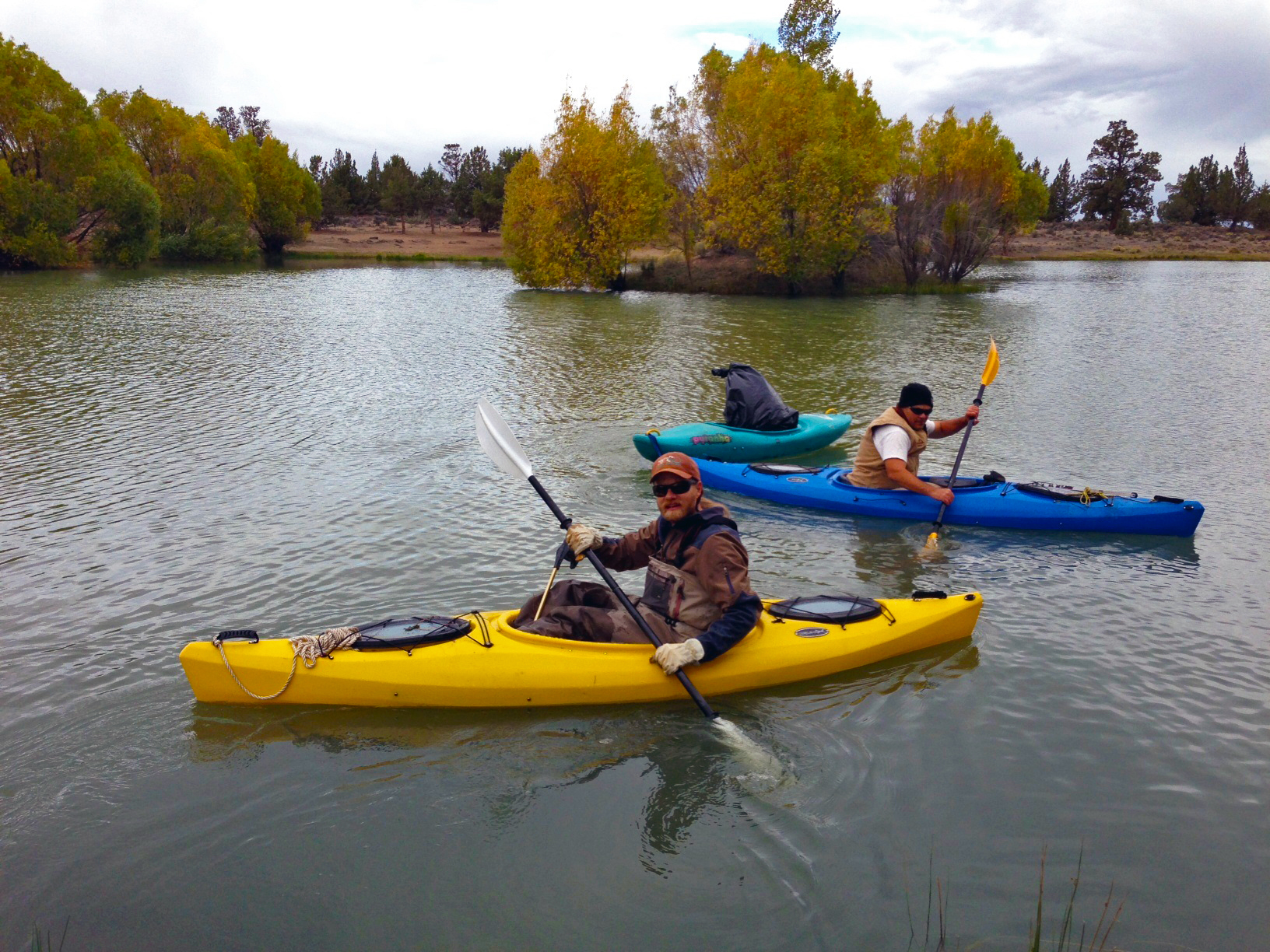 Kayakers on Reynolds Pond
