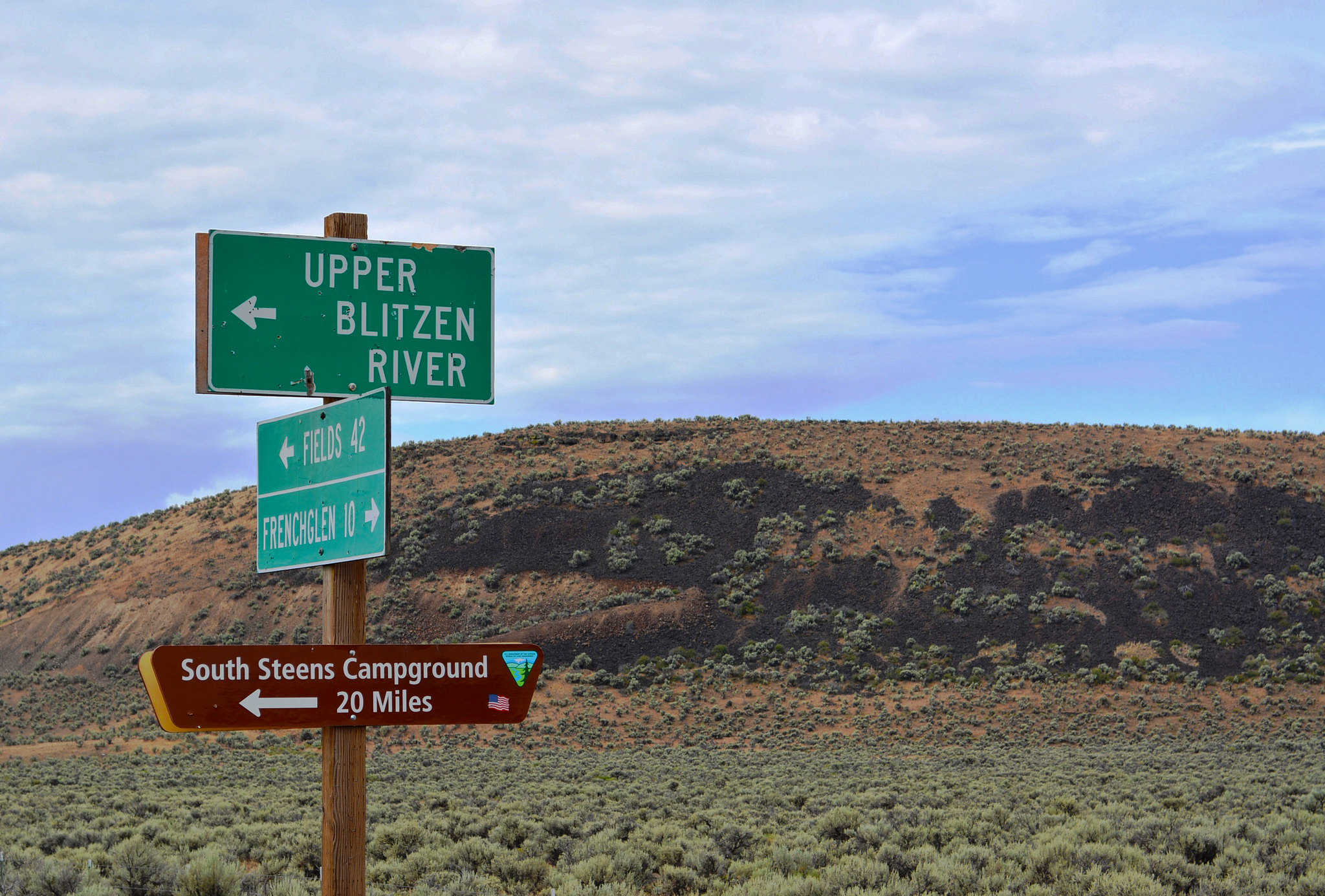 South Steens Campground sign