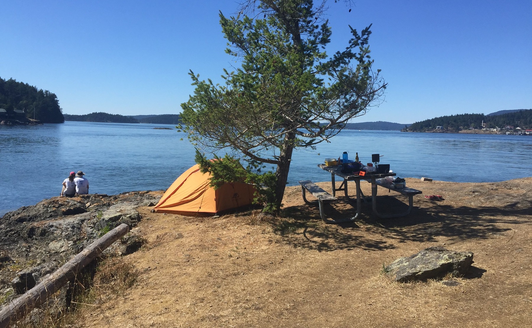 Blind Island campsite