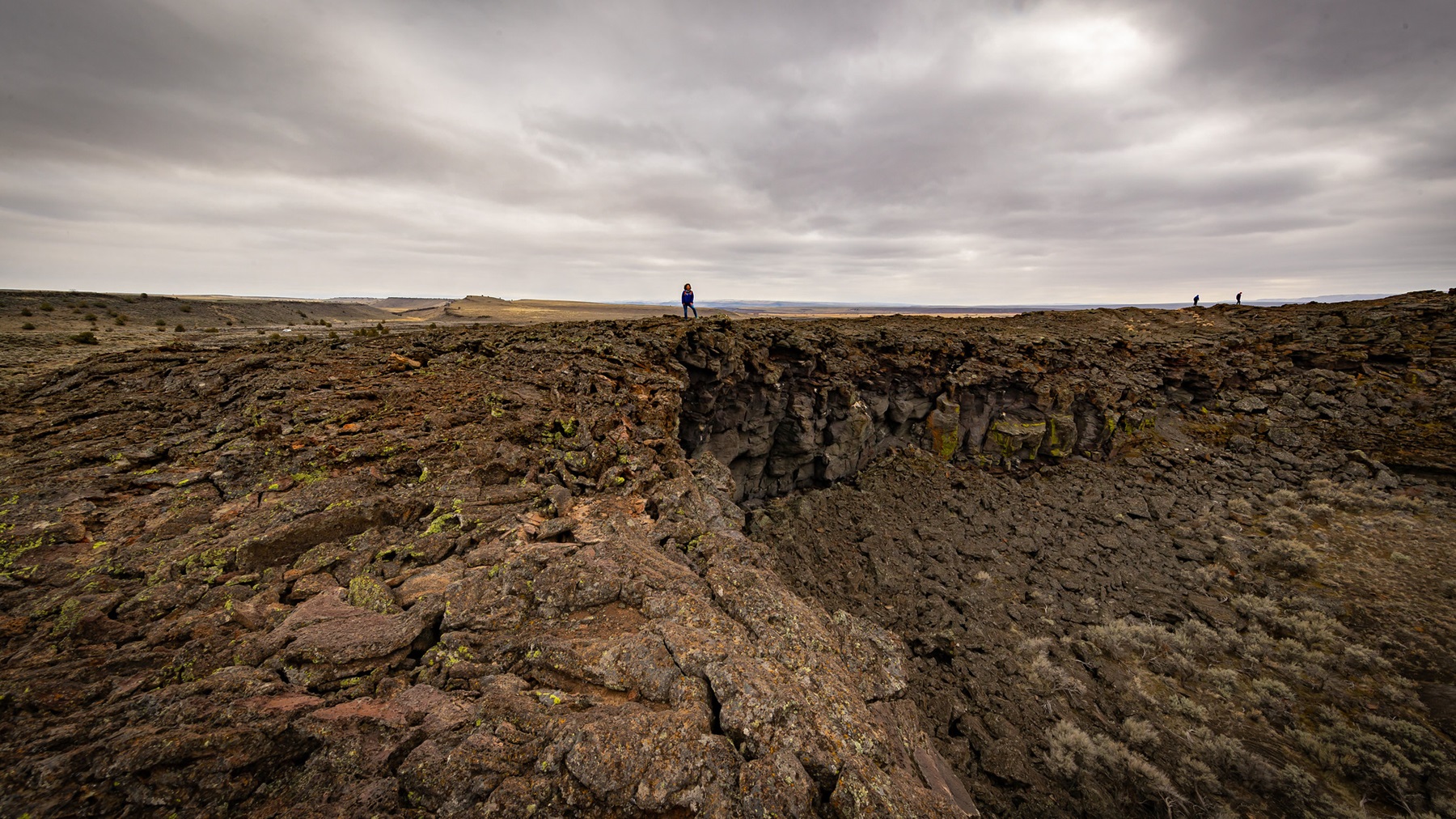 Early springtime view of Lava Pit Crater