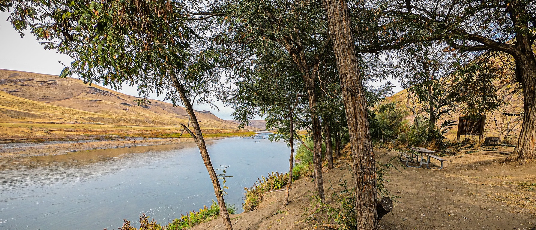Rock Creek Recreation Site on the John Day Wild and Scenic River