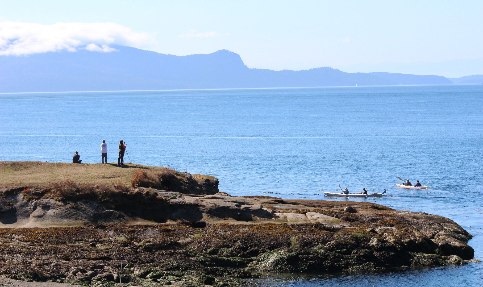 Kayaking off Patos Island