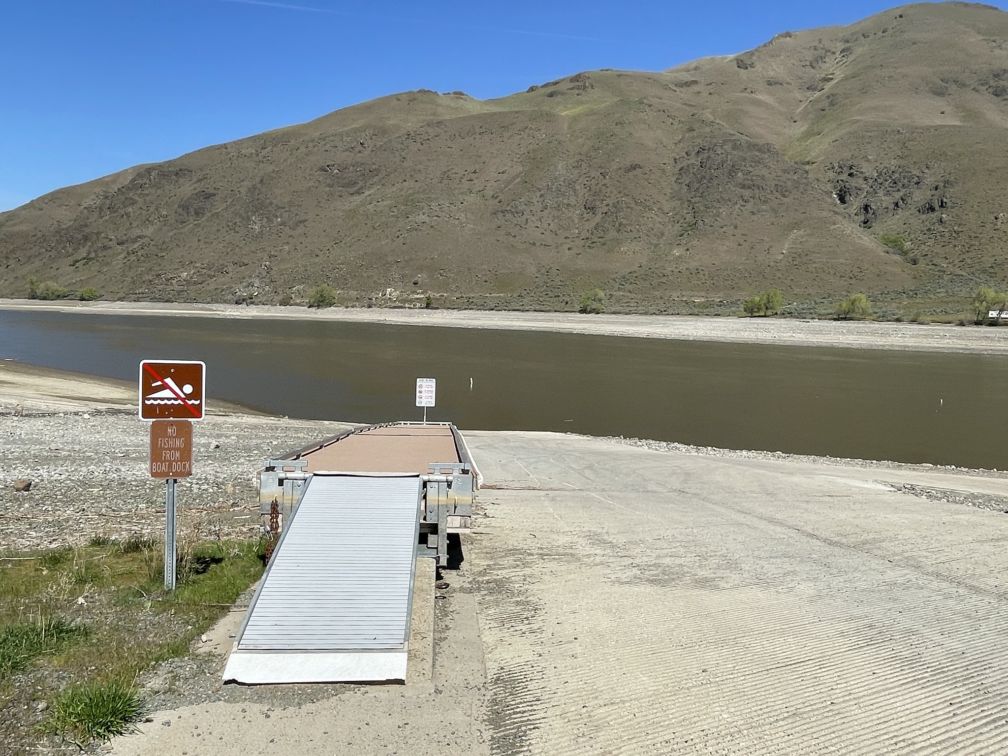 Boat launch at Spring Recreation Site