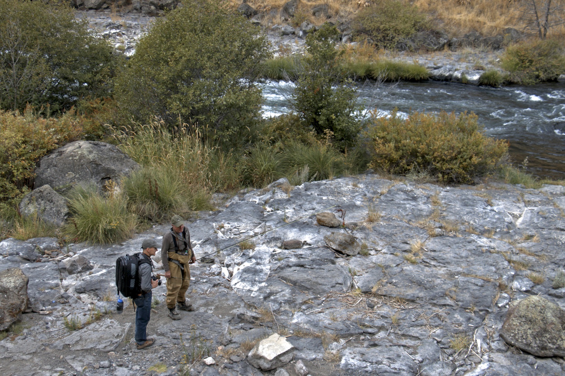 Anglers near Steelhead Falls