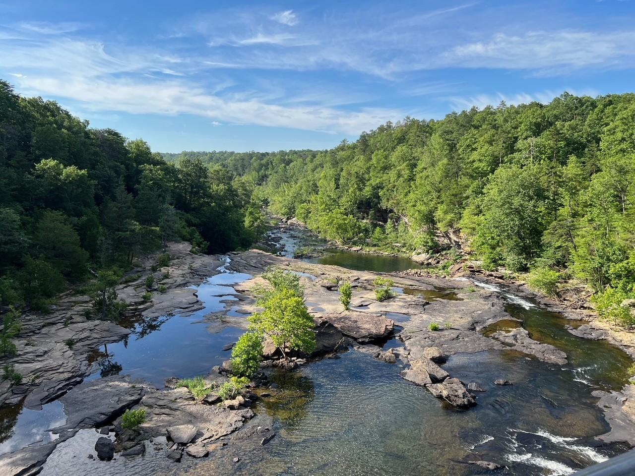 Bridge Trail overlooking Little River