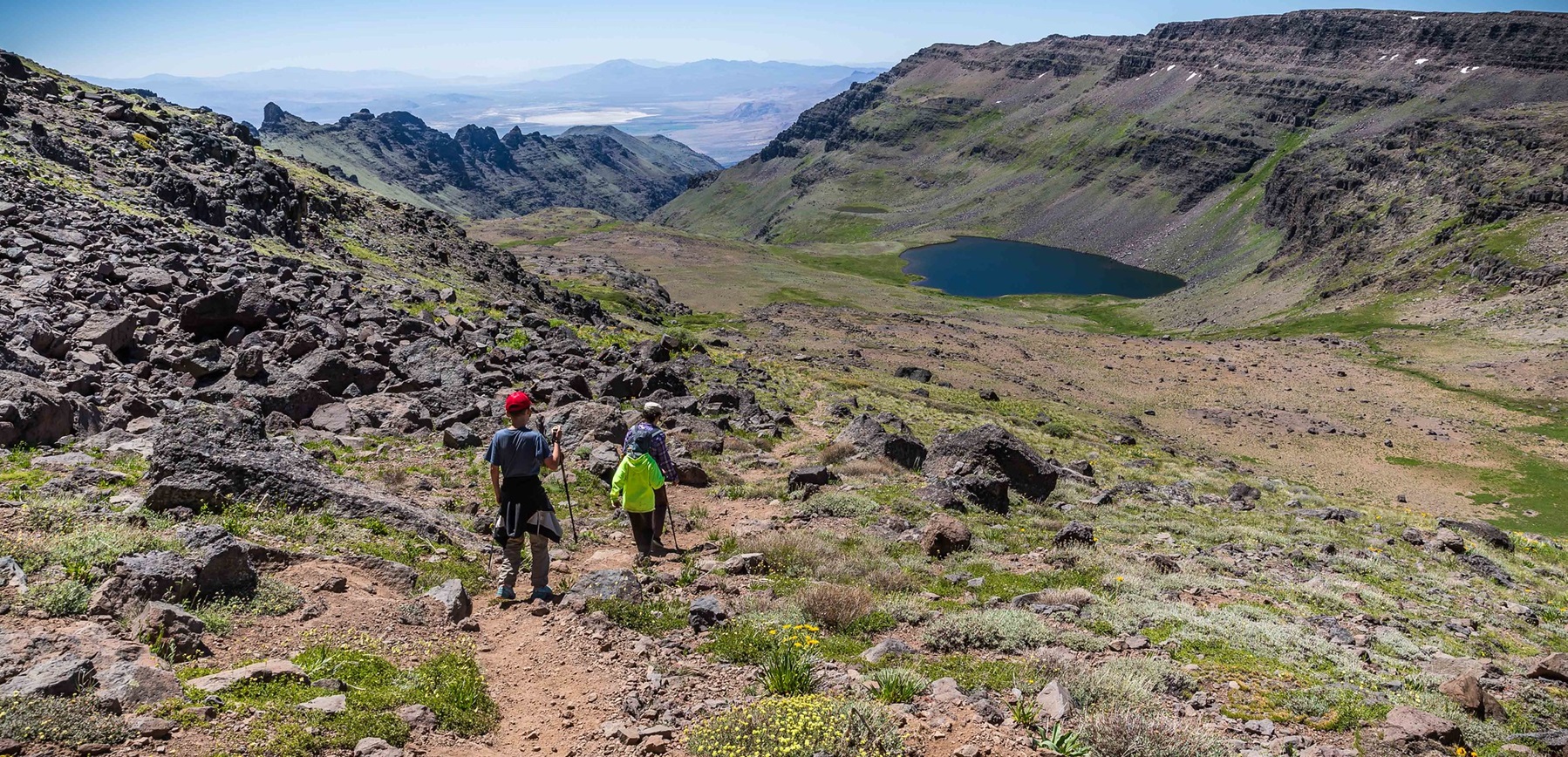 Middle section of the trail to Wildhorse Lake