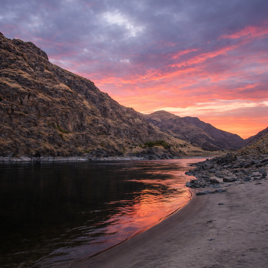 Lower Salmon River Sunset by Ryan Turner