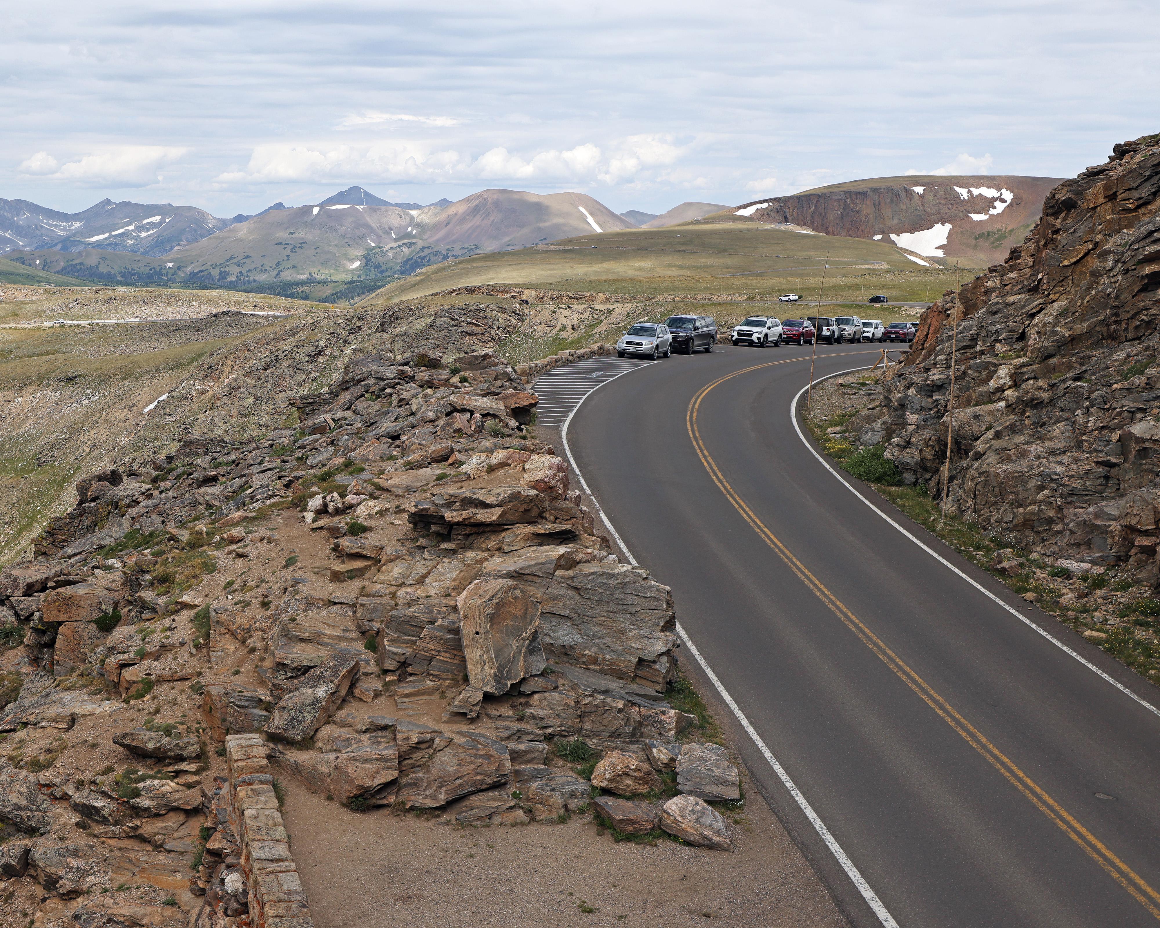 Trail Ridge Road at Rock Cut