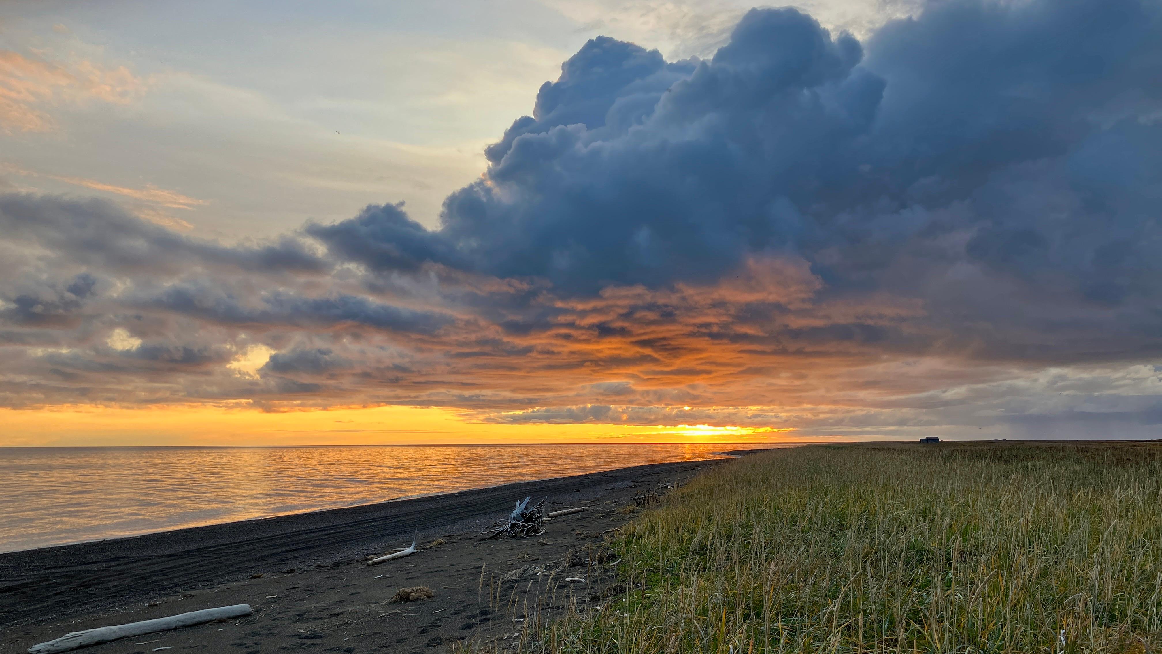 Sunset on Cape Krusenstern coast
