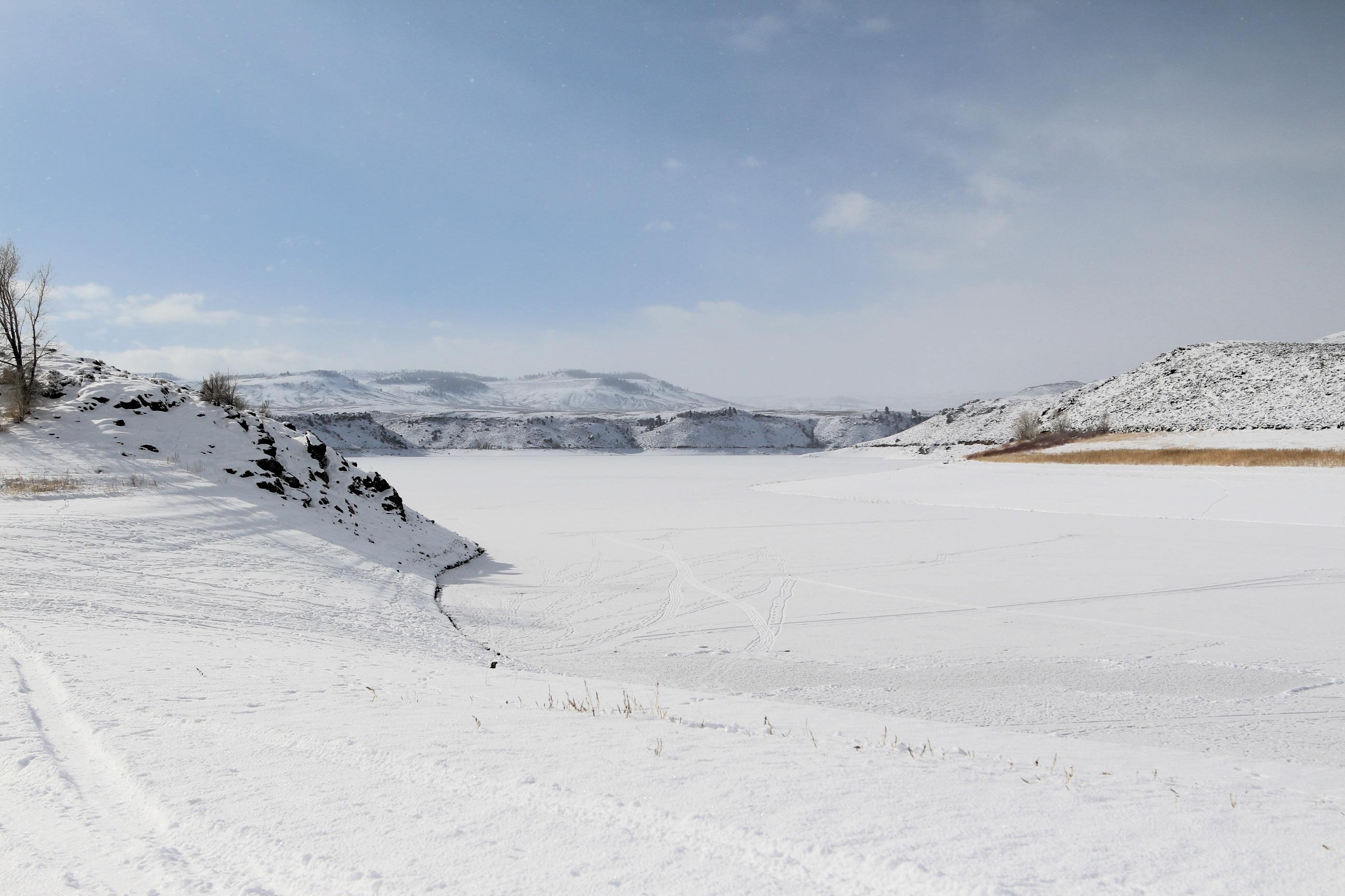 Blue Mesa Reservoir in winter
