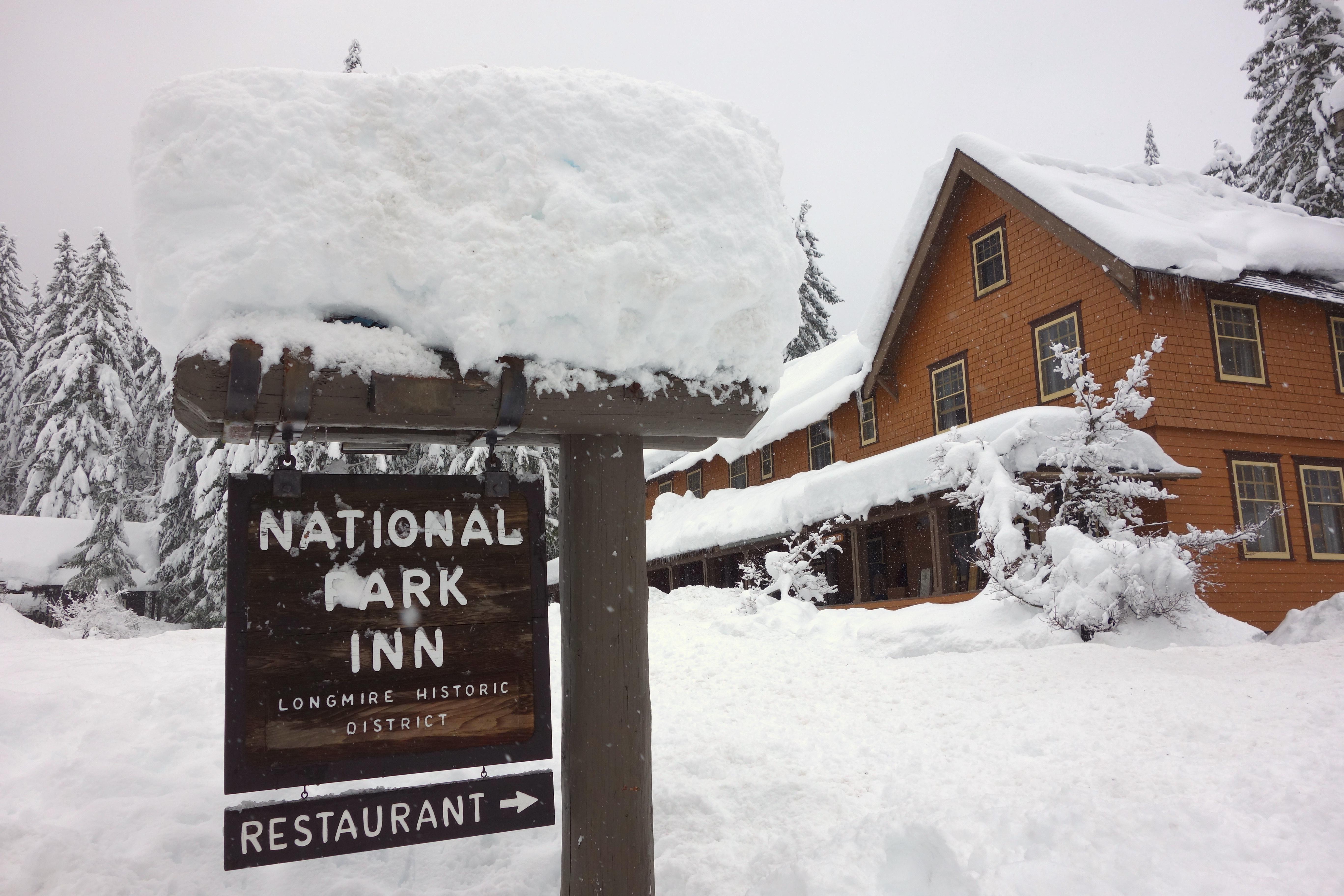 Mount Rainier National Park — National Park Inn in Winter