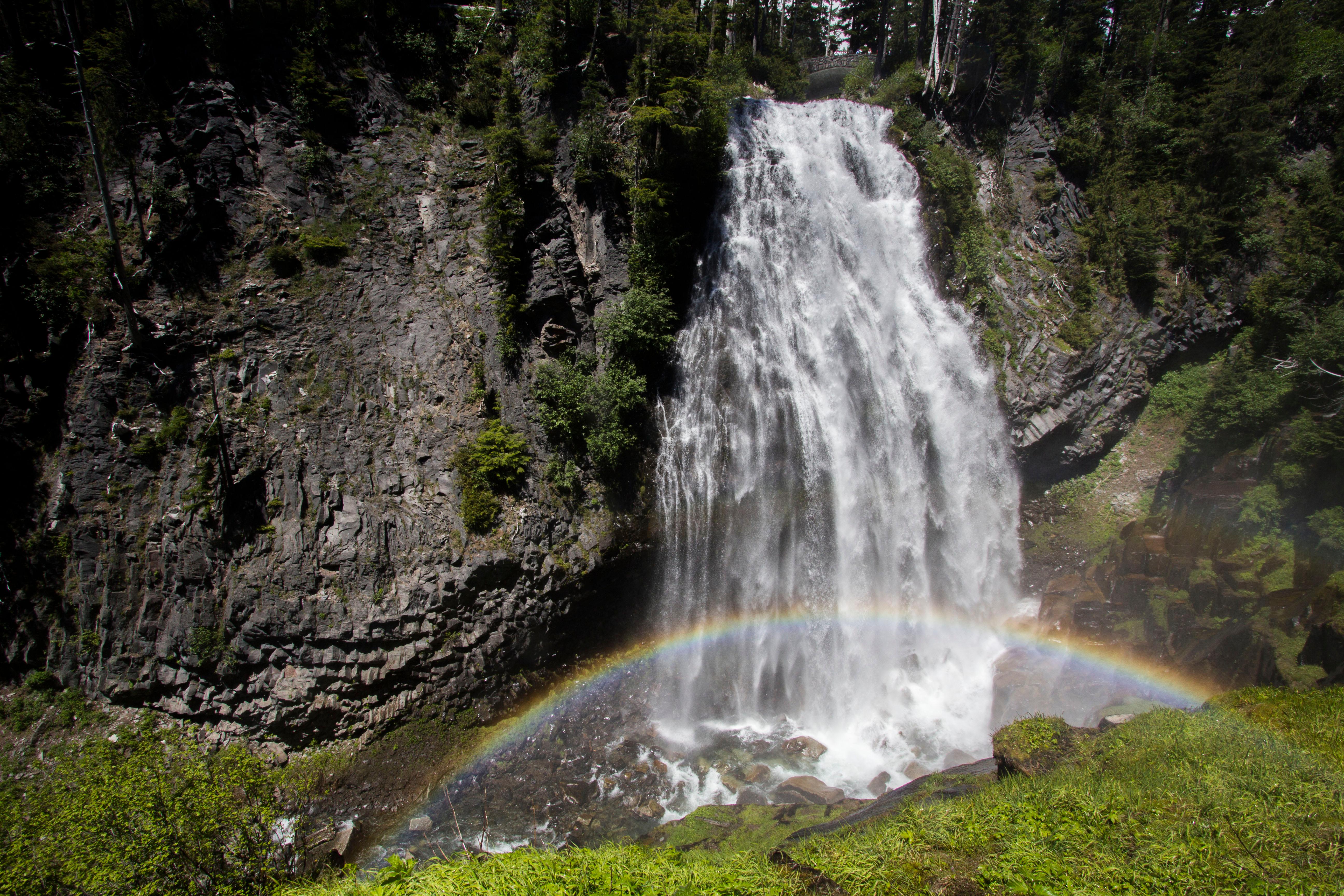 Mount Rainier National Park — Narada Falls Rainbow