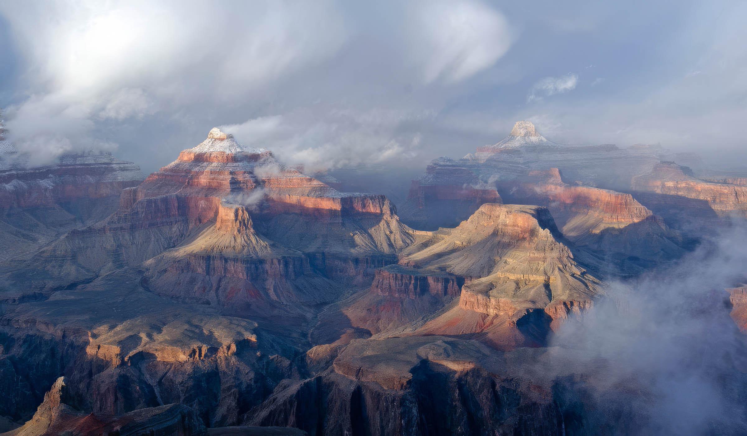 Winter clouds above Isis Temple