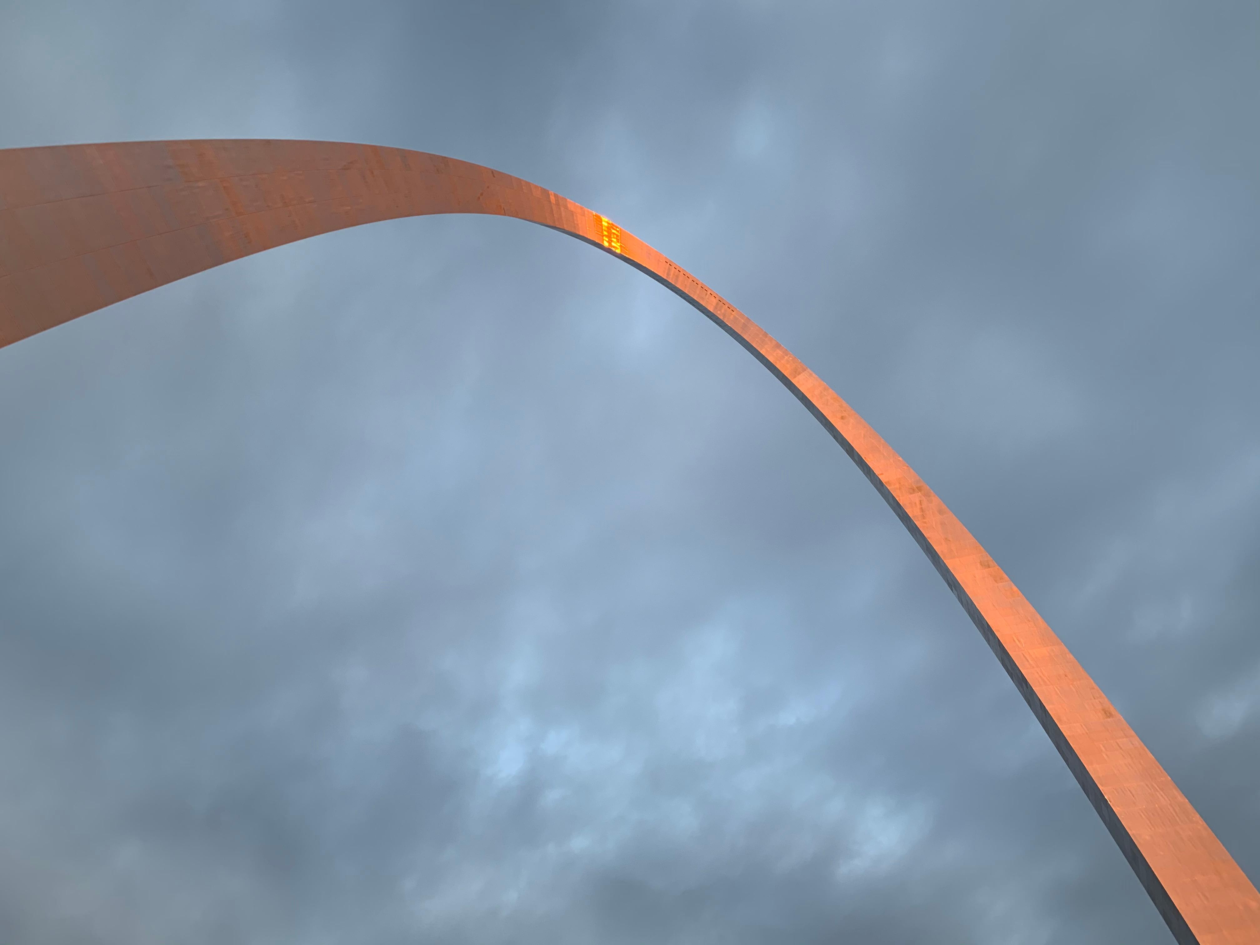 Sunset glow on the Gateway Arch