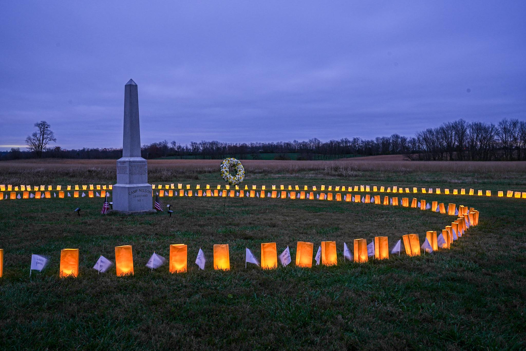 Annual Luminaria at Graveyard No. 1