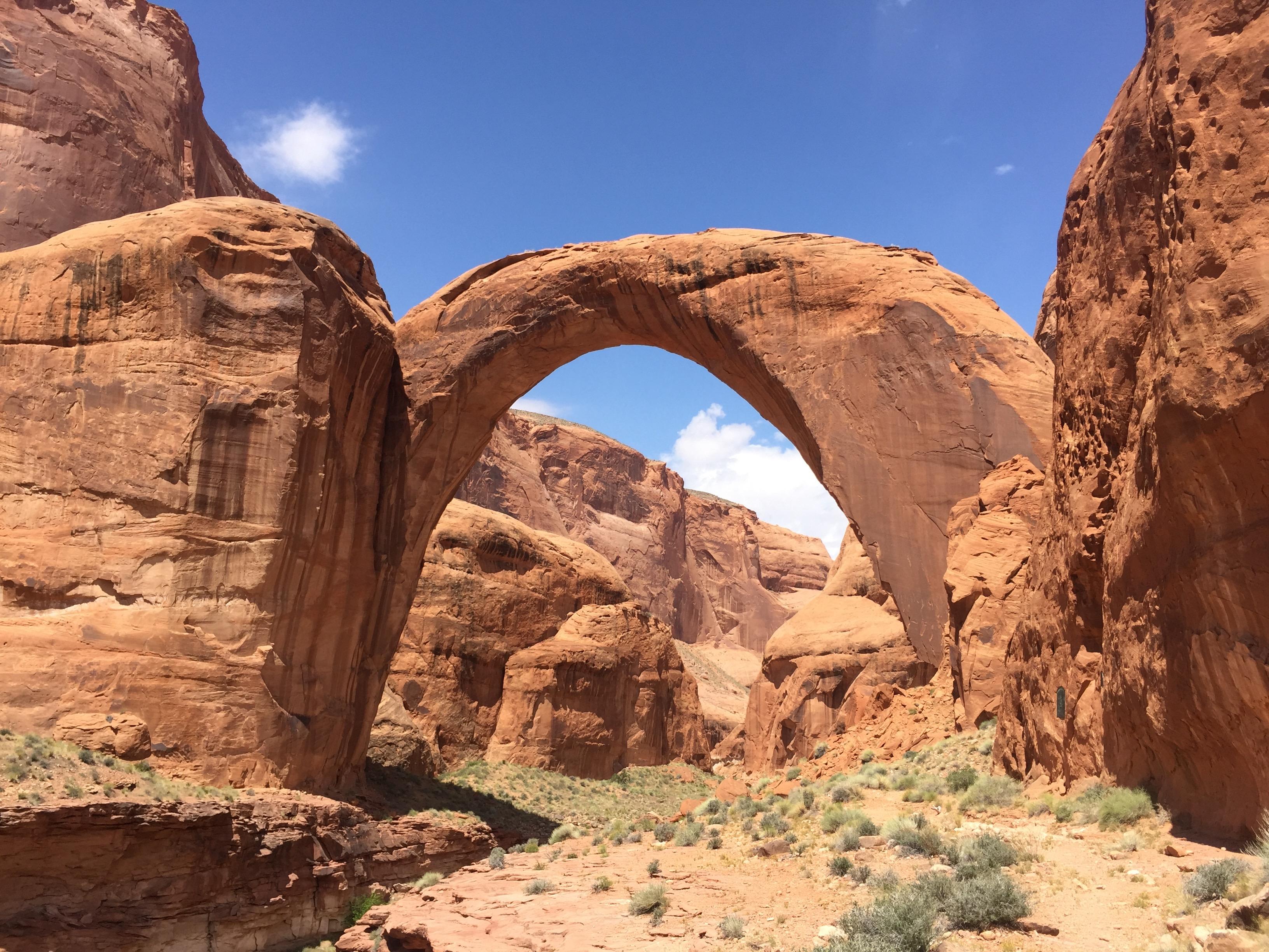 Rainbow Bridge Approached from Navajo Mountain Trails