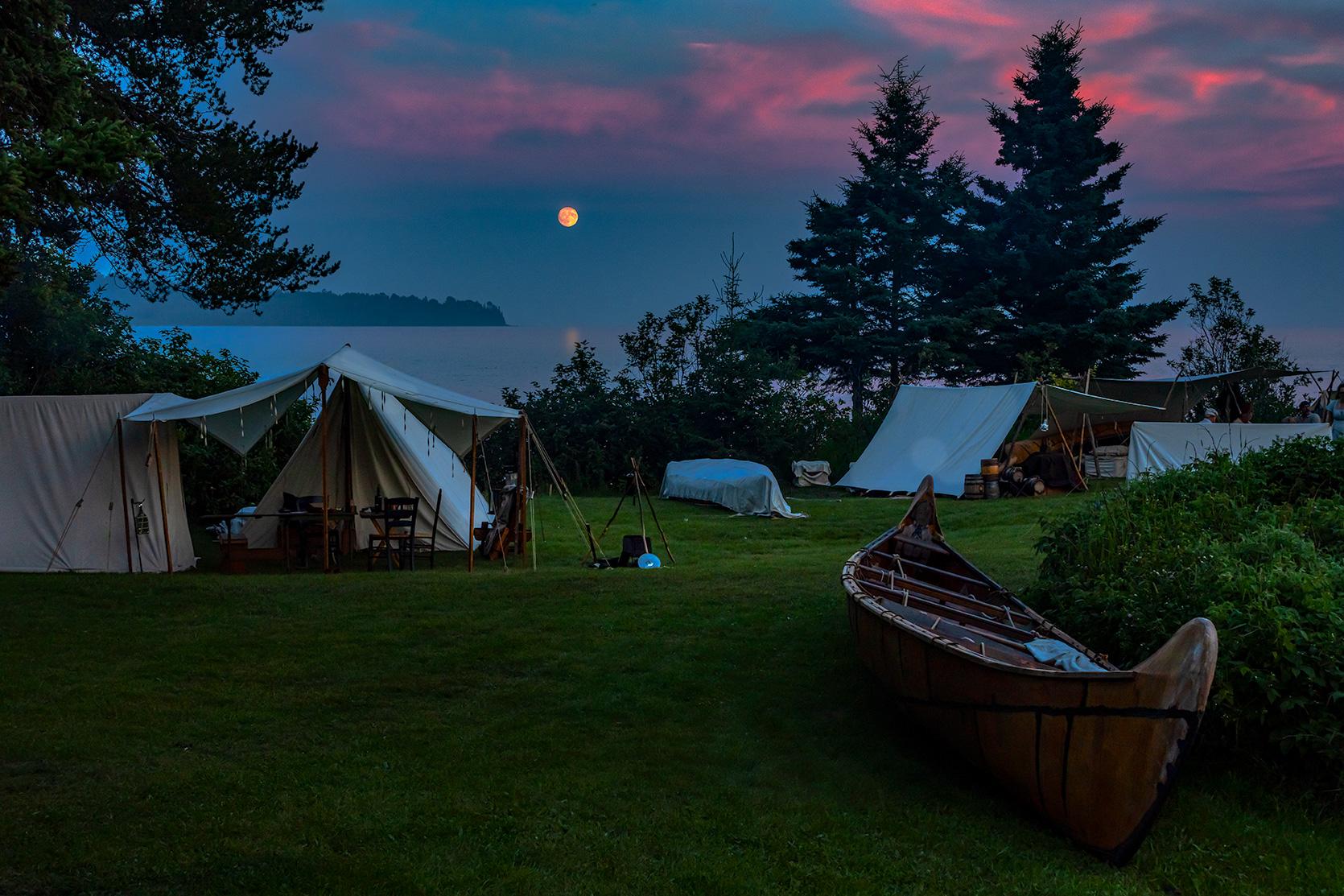 Rendezvous Encampment at Night