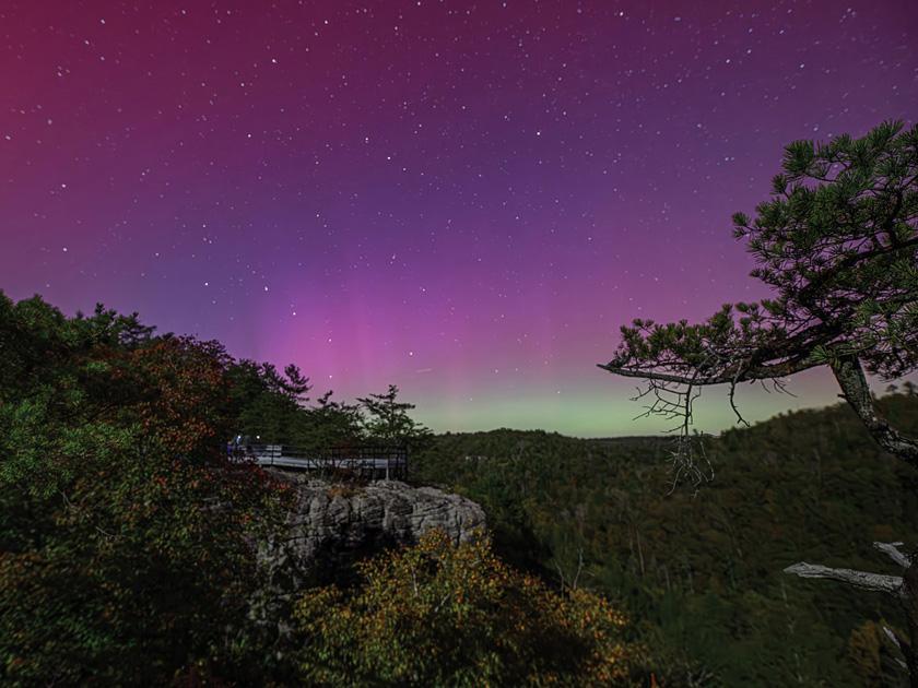 Aurora Over Lilly Bluff