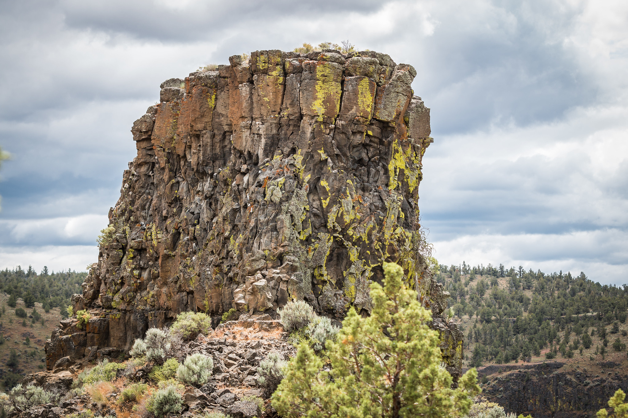 Chimney Rock viewed from the Chimney Rock Trail