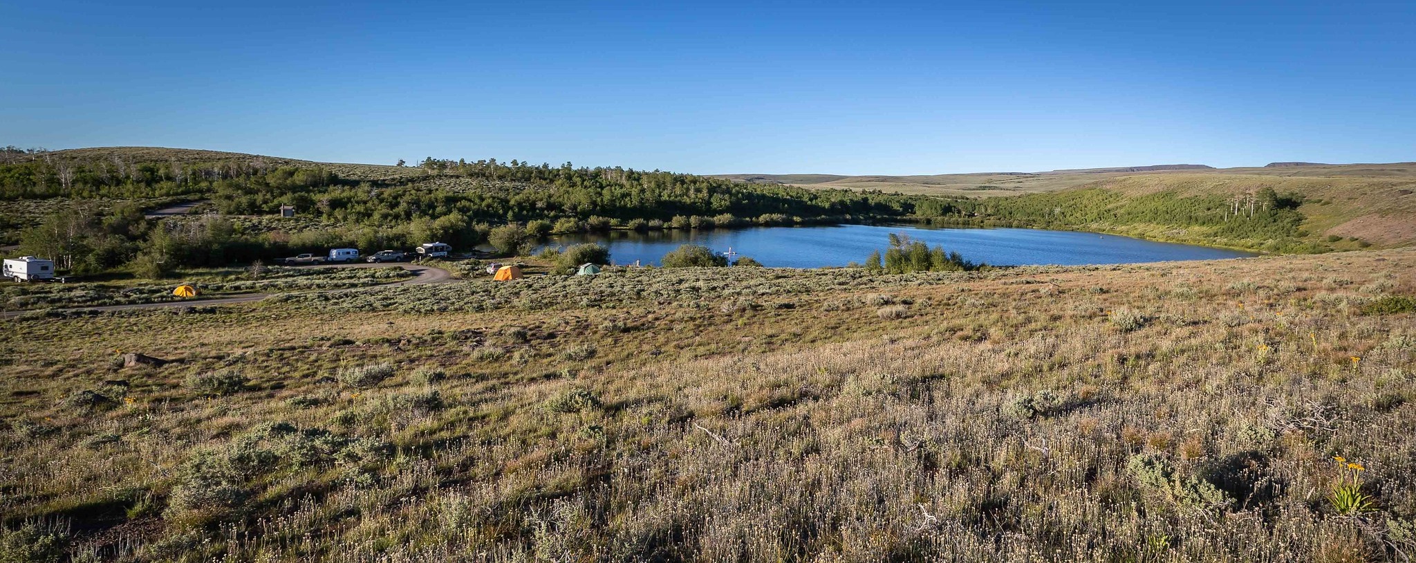Summer evening at Fish Lake
