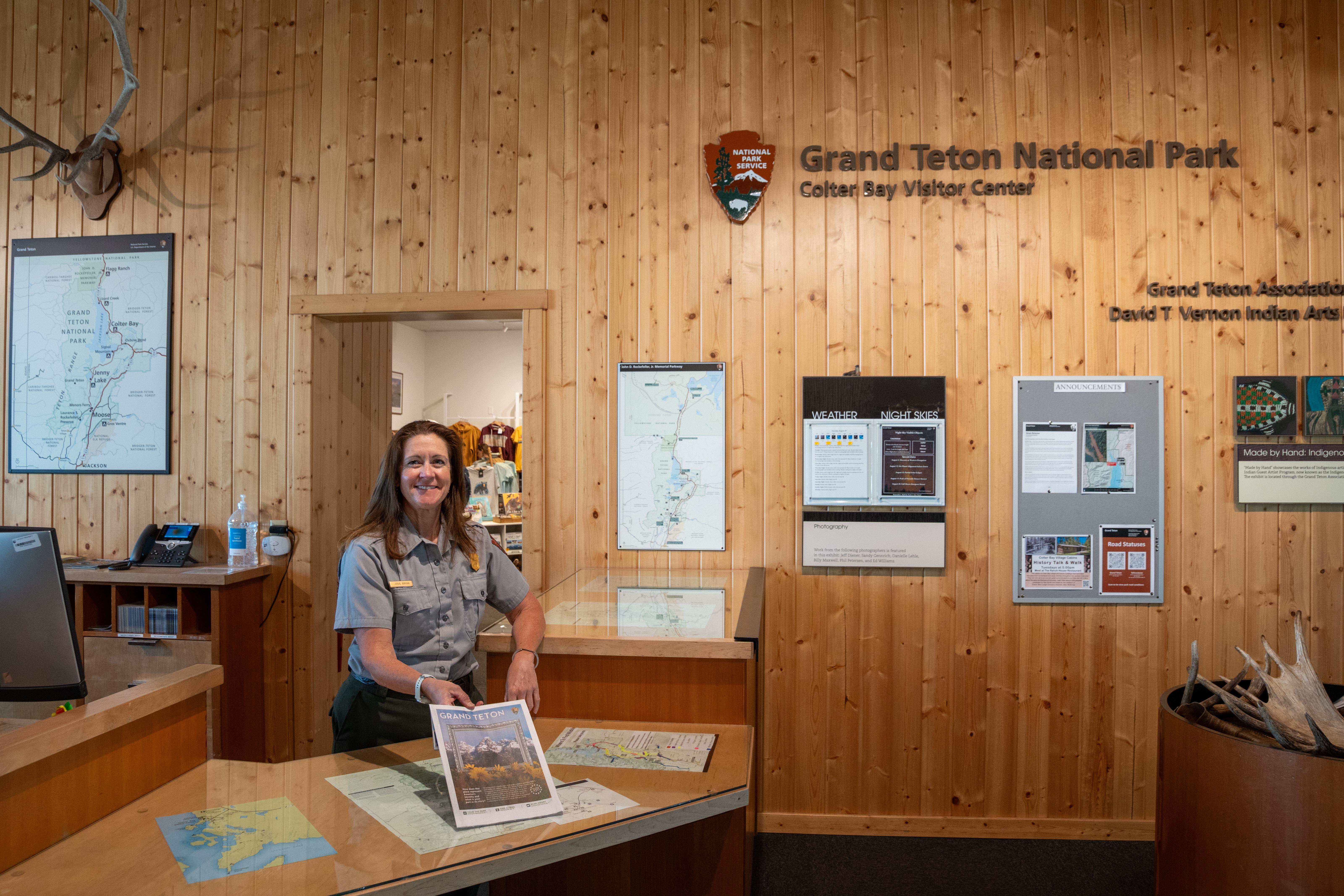 Colter Bay Visitor Center Information Desk