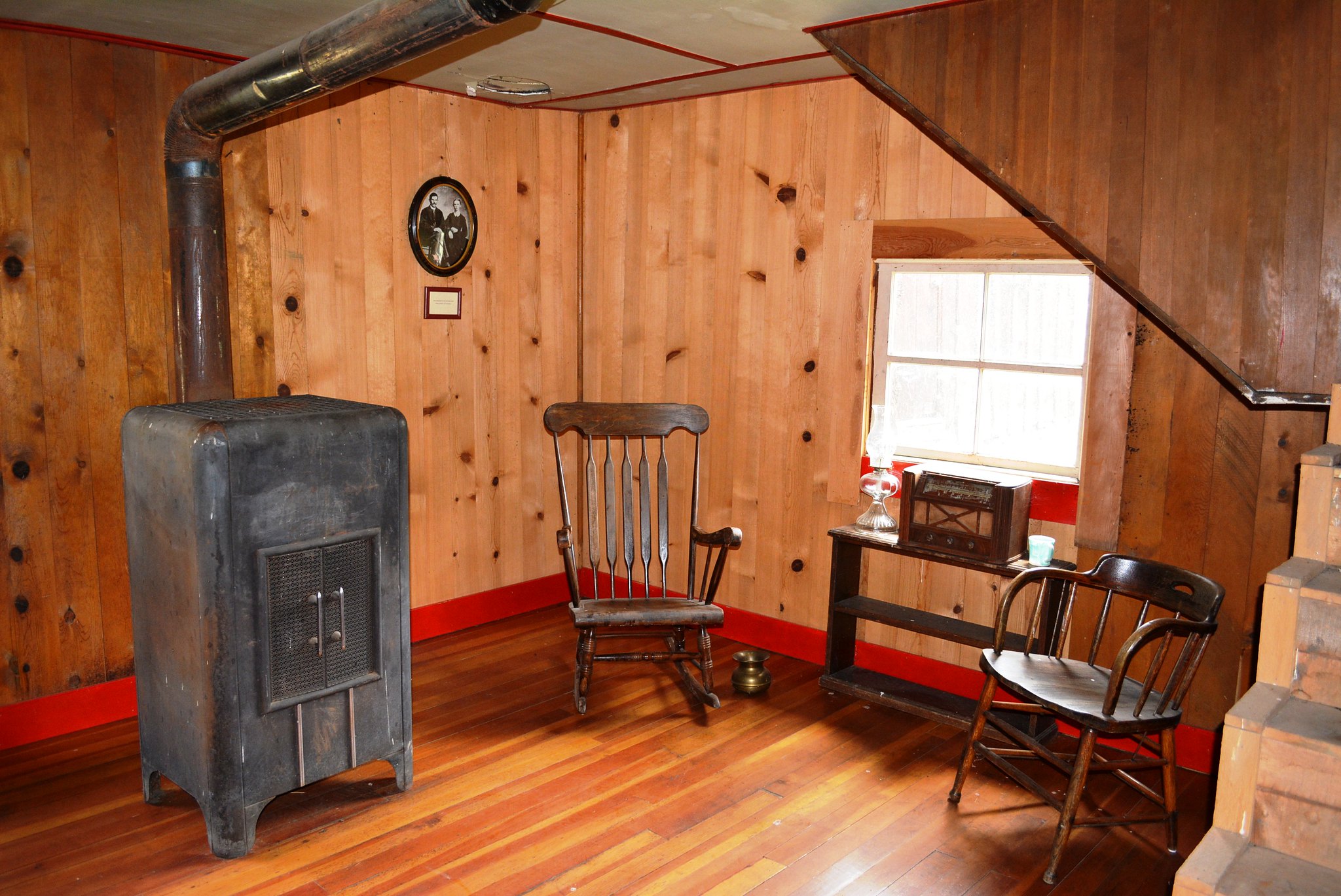 Interior view of the Frederick Riddle ranch house
