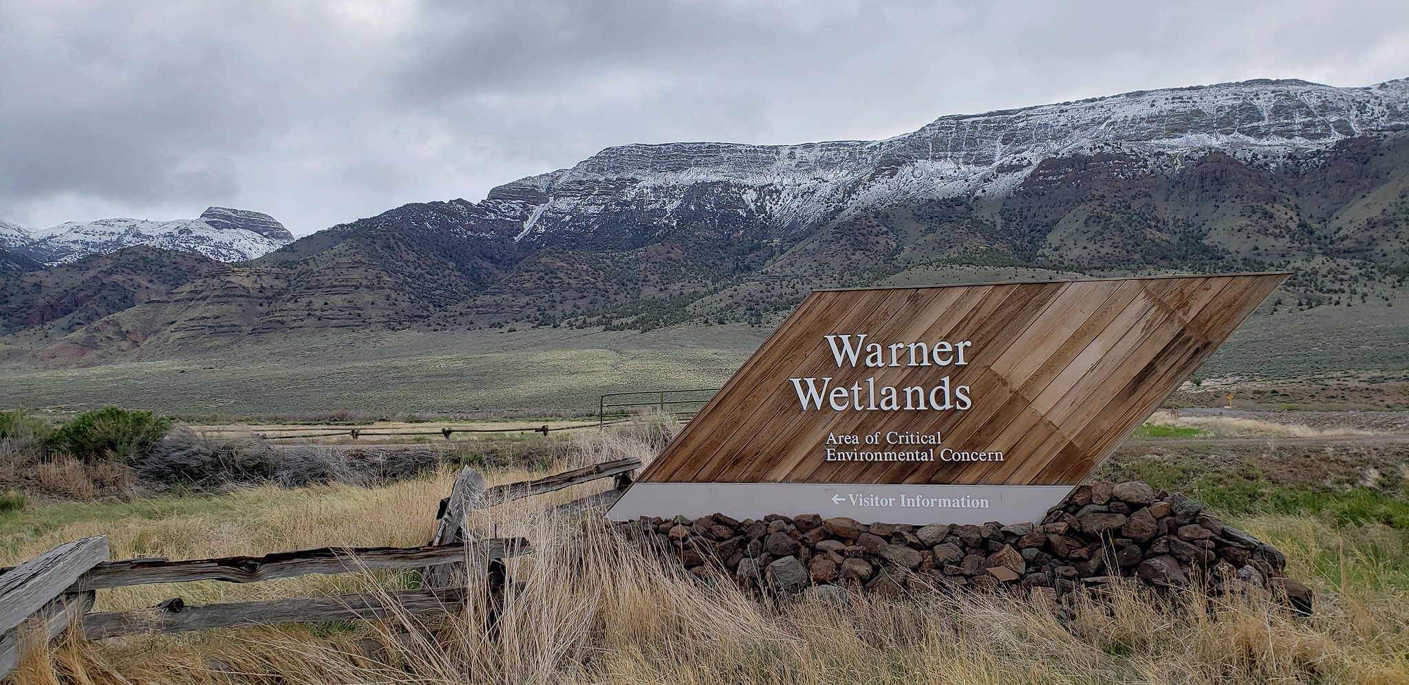 Signage at the Warner Wetlands