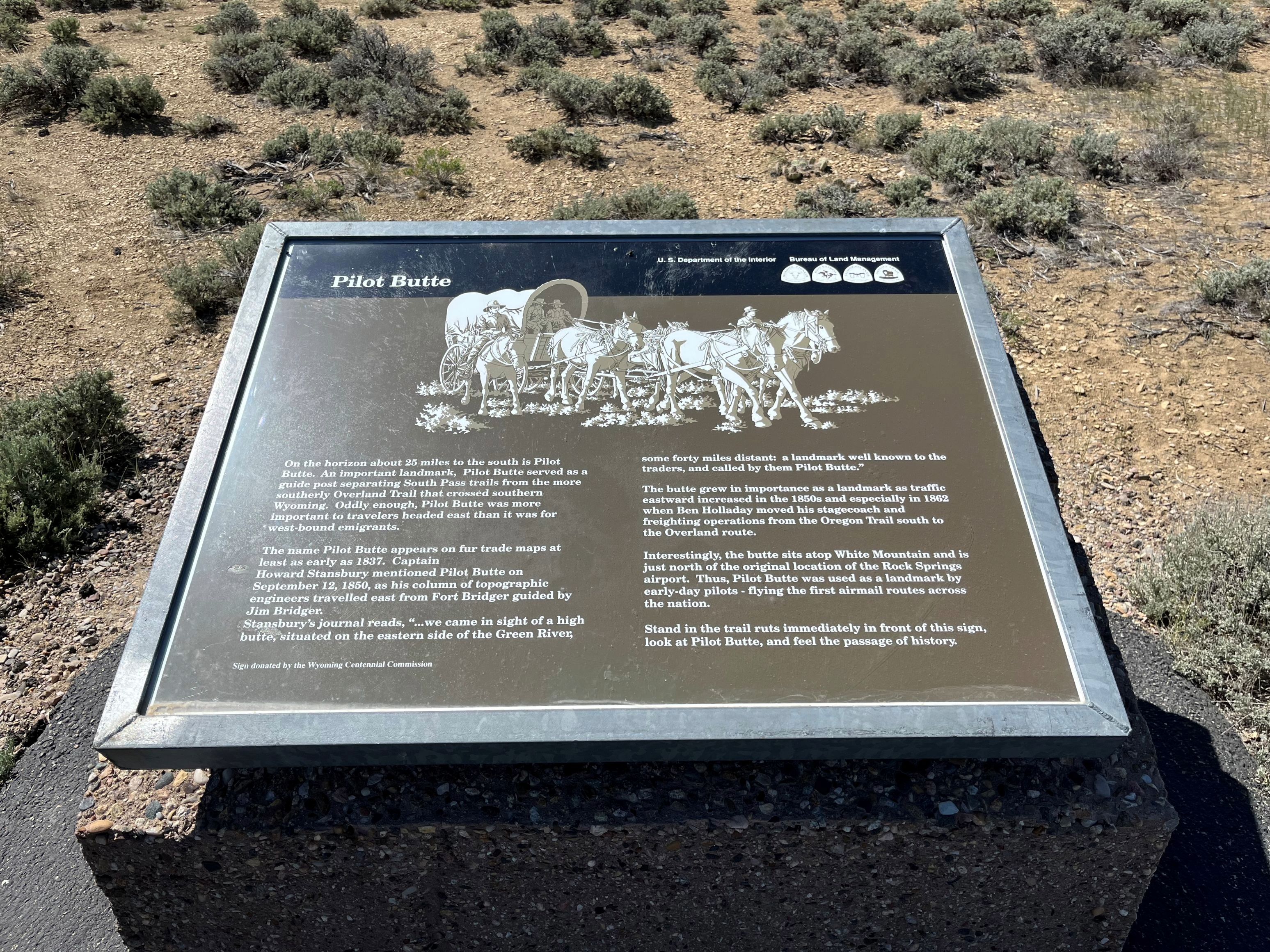 Pilot Butte Interpretive Panel