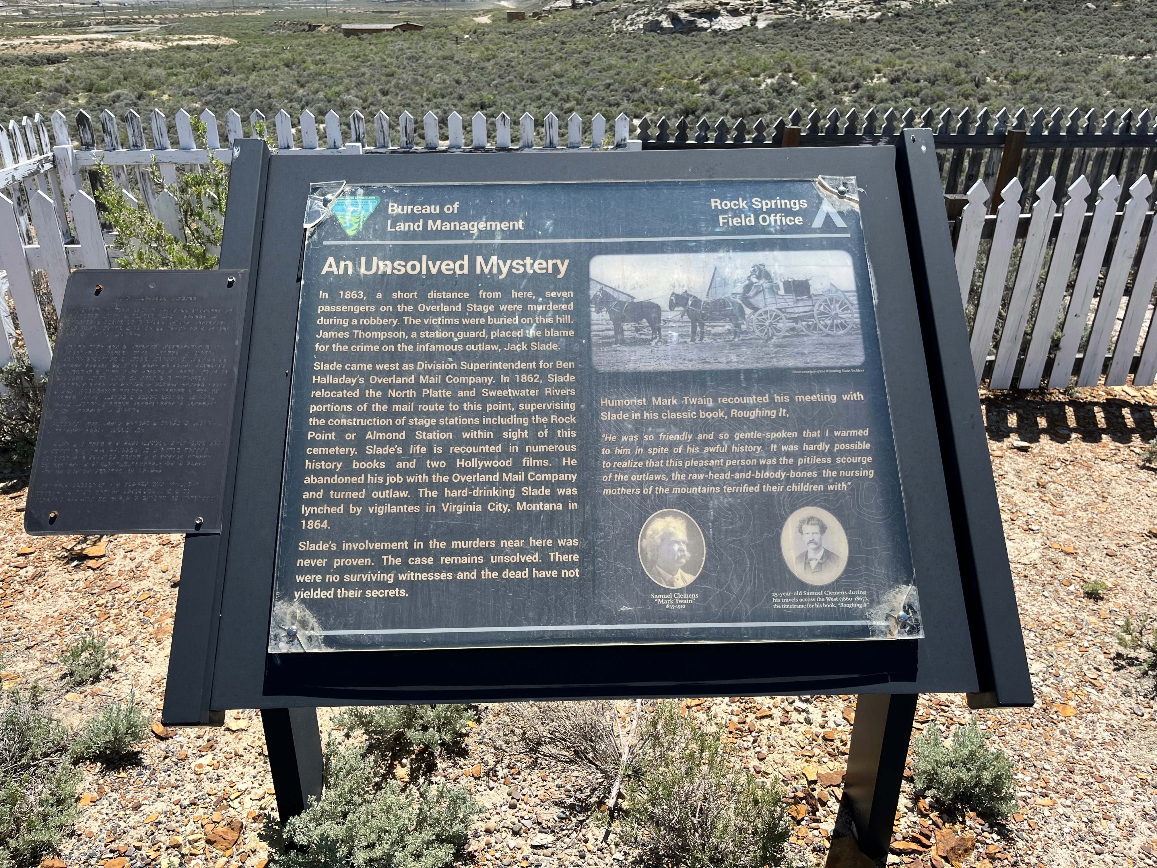 Point of Rocks Cemetery Interpretive Panel
