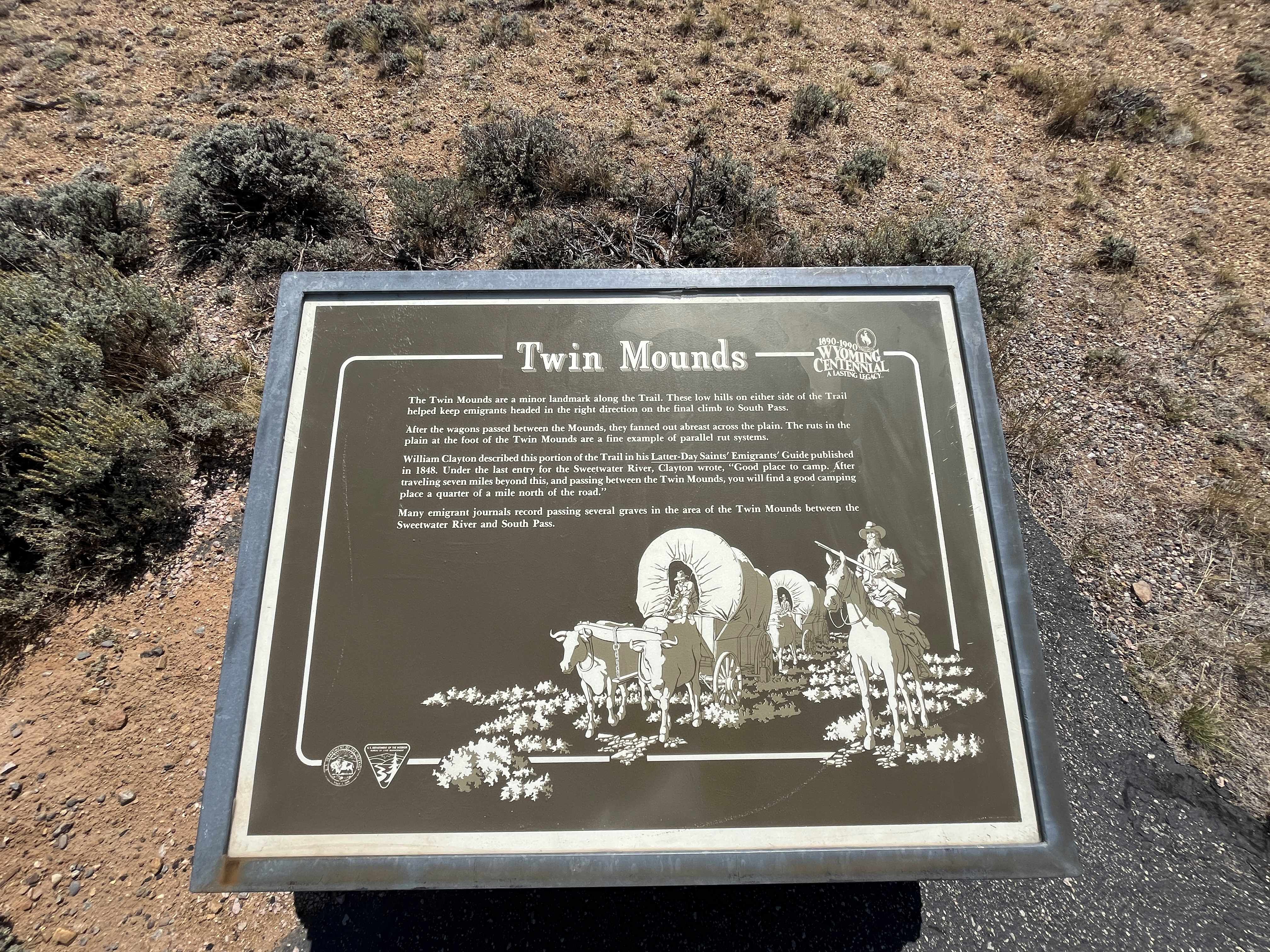 Twin Mounds Interpretive Panel