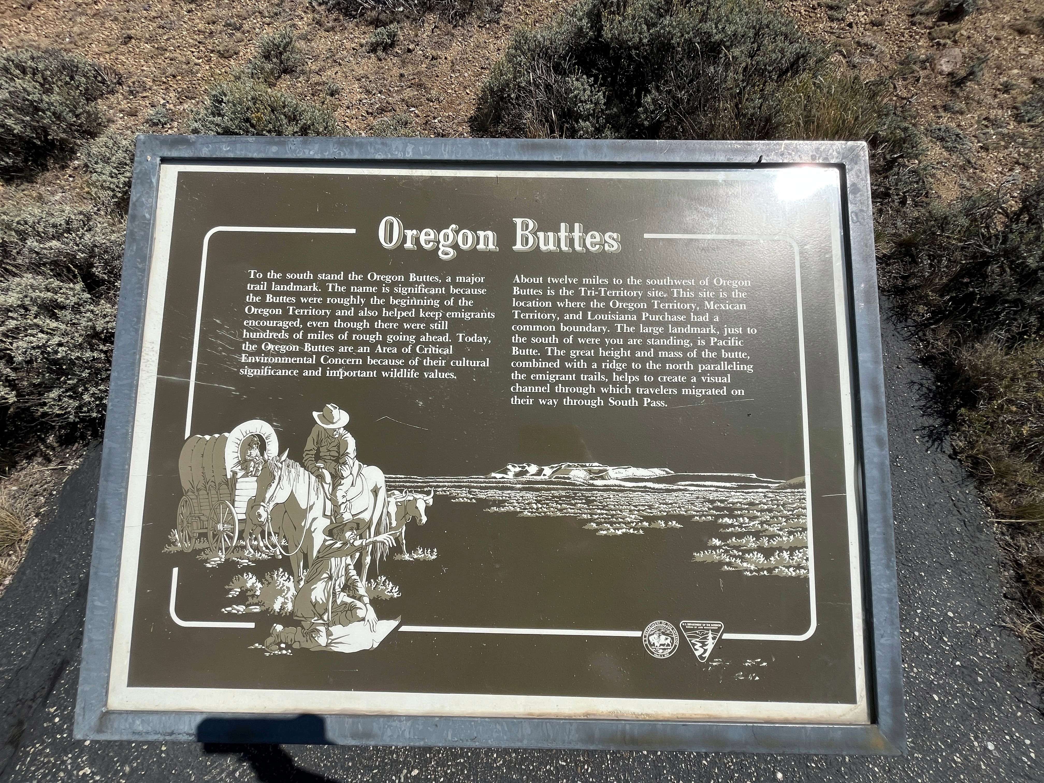 Oregon Buttes Interpretive Panel