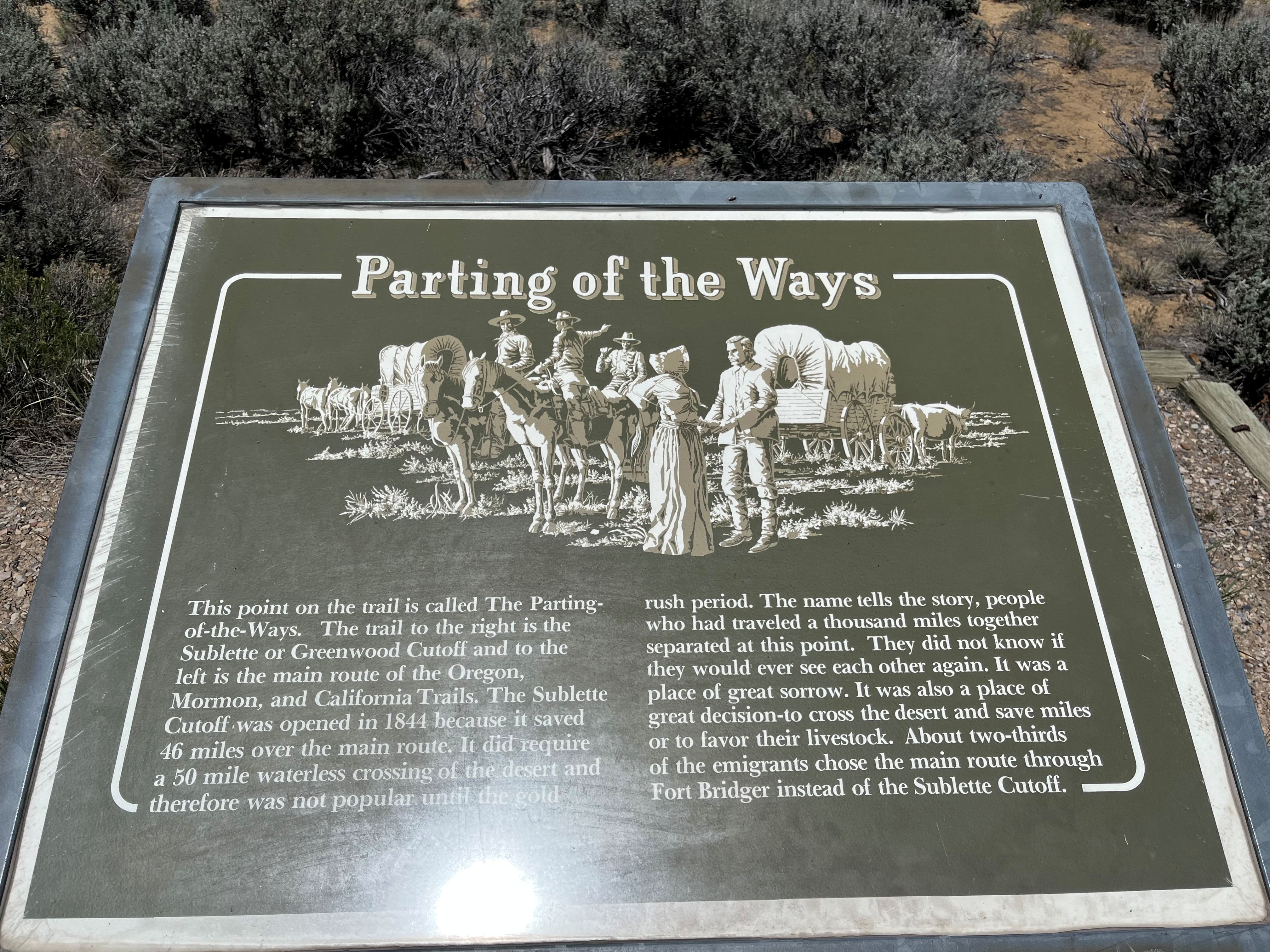 False Parting of the Ways Interpretive Panel