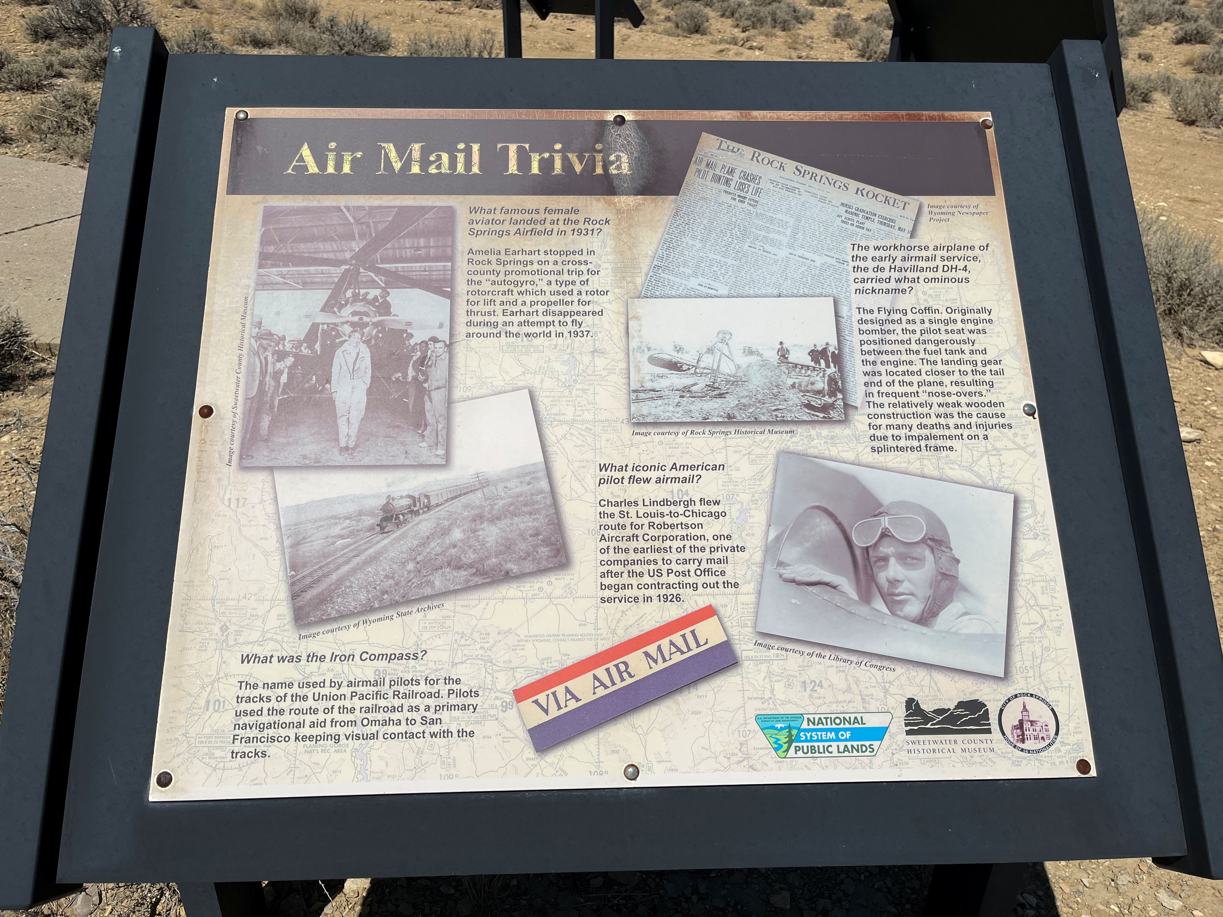 Air Mail Trivia Interpretive Panel