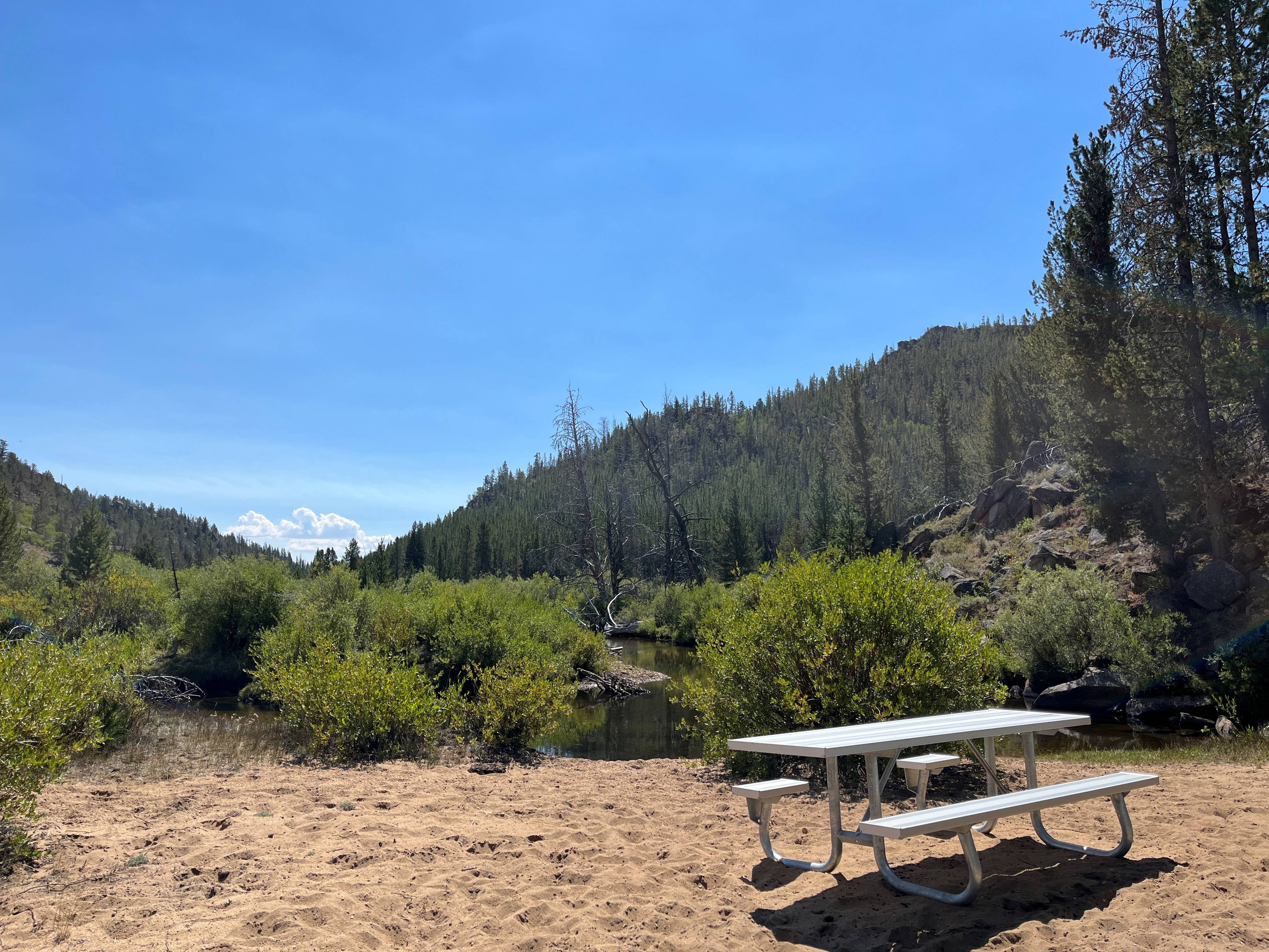 Walk-in campsite