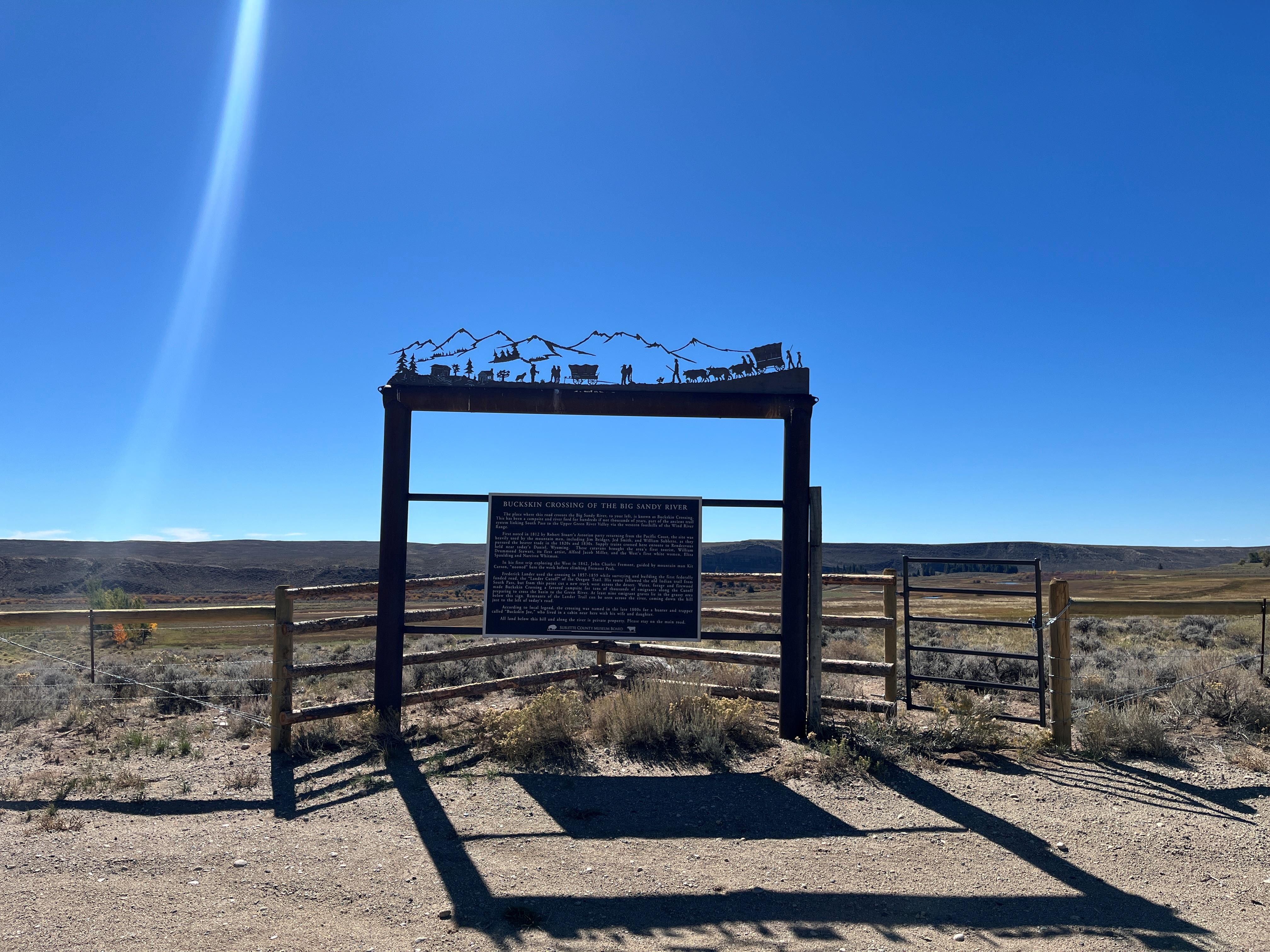 Buckskin Crossing Interpretive Pull-out