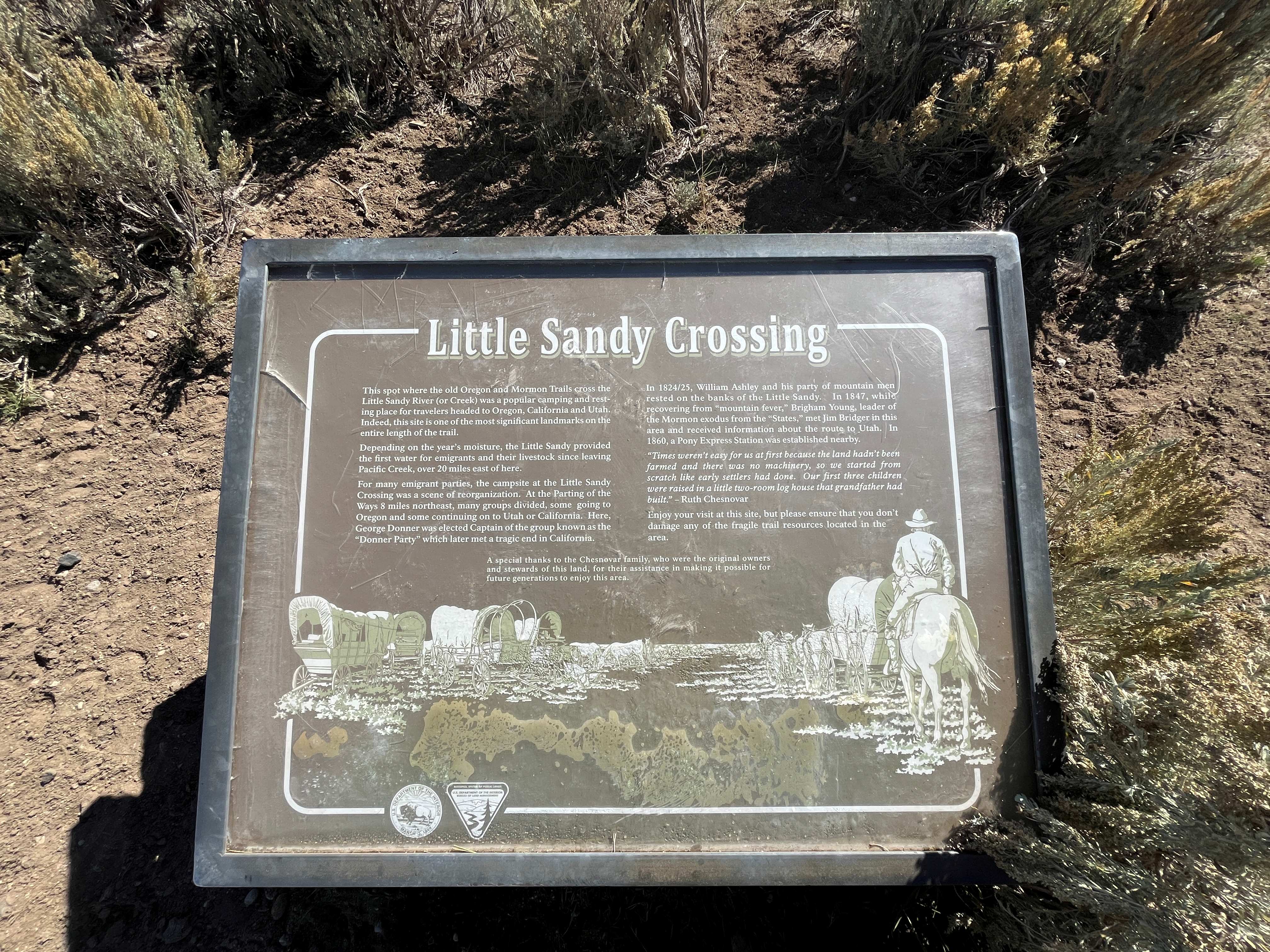 Little Sandy Crossing Interpretive Panel