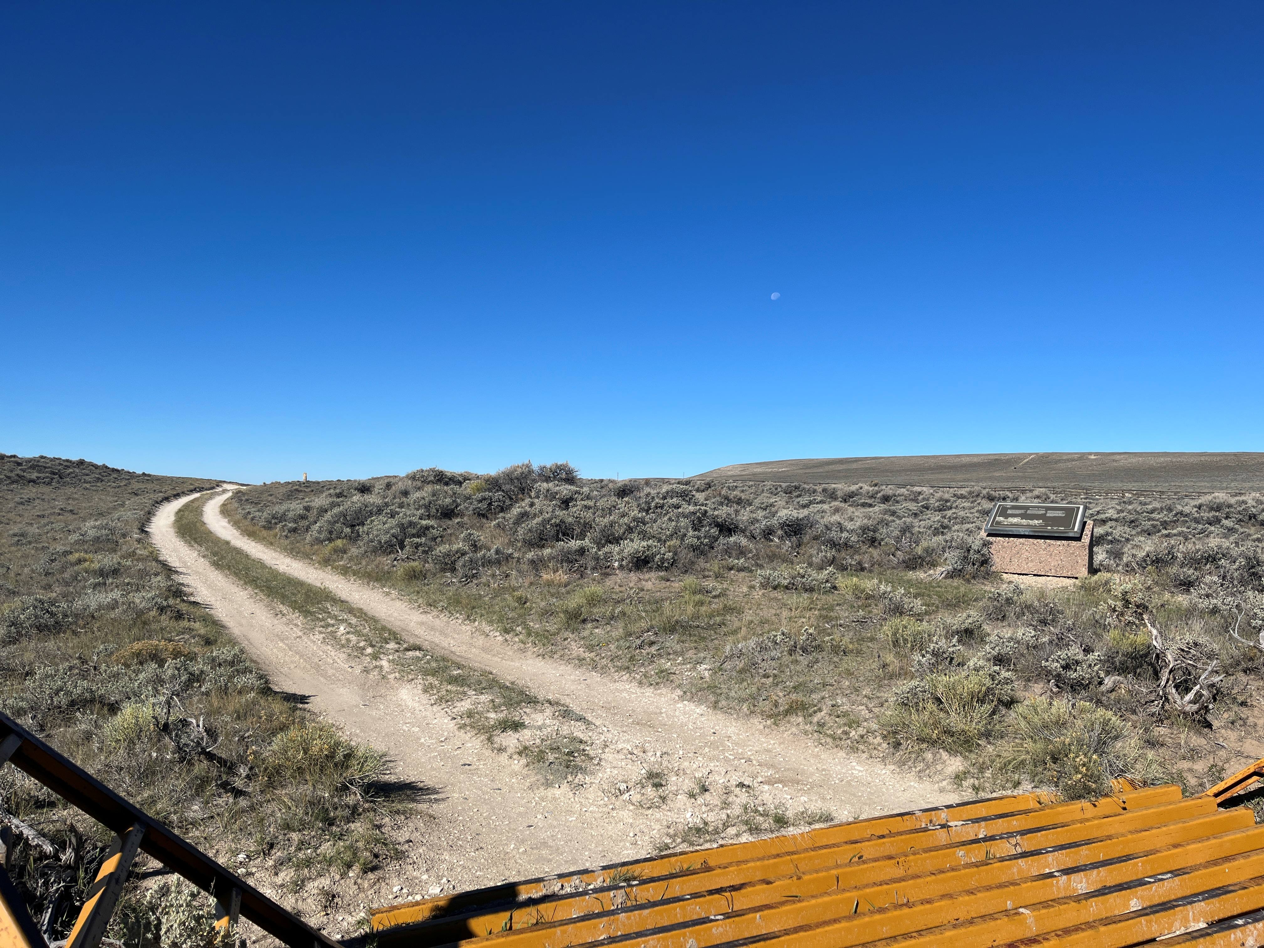 South Pass Summit entrance featuring interpretive panel