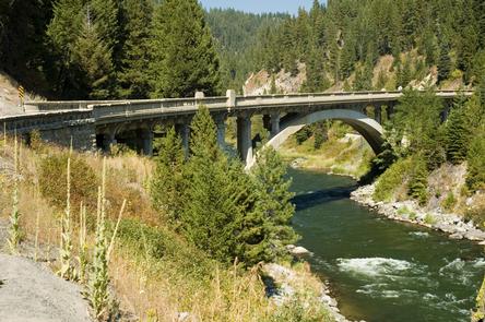 Rainbow Bridge on the Payette River Scenic Byway
