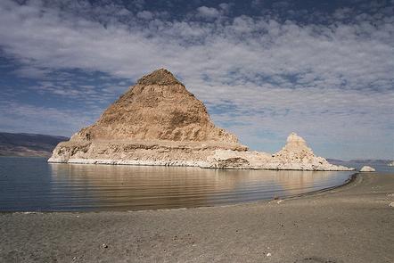 Sunlight on Pyramid Rock