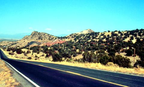 Taking the Turquoise Trail to Madrid, New Mexico