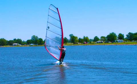 windsurfer at the lakewindsurfer