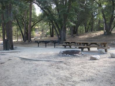 Council Camp picnic tables & fire pit