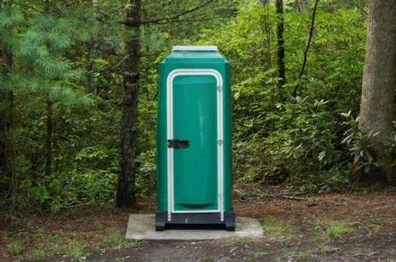 Portable toiletPortable toilets are available