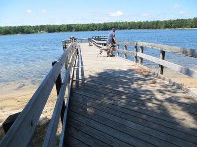 Camp Seven Lake Campground - Fishing PierView of the fishing pier at Camp Seven Lake Campground