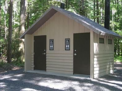 Panther Creek toiletsPanther Creek Campground