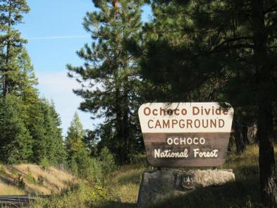 OCHOCO DIVIDE CampgroundEntrance Campground Sign