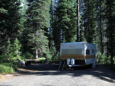 UPPER PAYETTE LAKE CAMPGROUND with camperCampsite at Upper Payette Lake Campground.