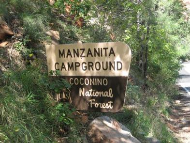 MANZANITA.Manzanita Campground sign 