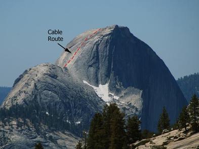 CABLES ON HALF DOME