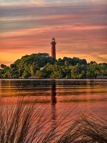 Sunset at the Jupiter Inlet Lighthouse Outstanding Natural Area
